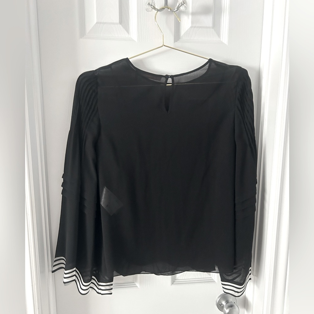 See By Chloe Black Long Sleeve Blouse